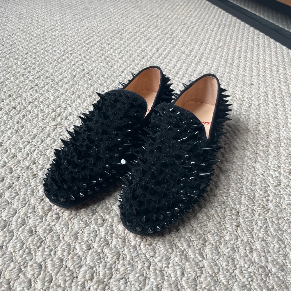 Merlutti Black Spiky Loafers